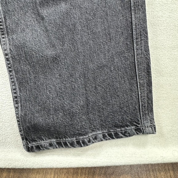 Levis Silvertab Carpenter Jeans Mens 40 Gray Denim Straight Workwear Baggy 40x30 - Picture 7 of 16
